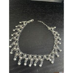 NEW MILOR ITALY STERLING SILVER MULTIPLE BALLS BEADS 9 INCH‎ ANKLET BRACELET